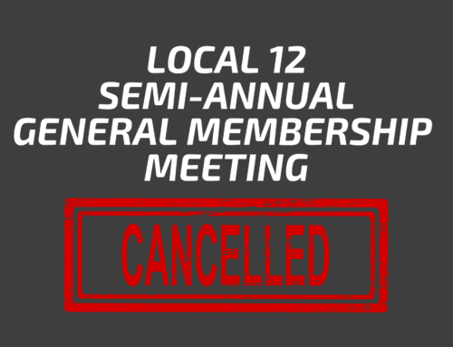 December 2021 Semi-Annual General Membership Meeting is Cancelled