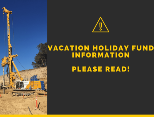 OE Federal Member Notice – Vacation Holiday Pay- *Please Read*